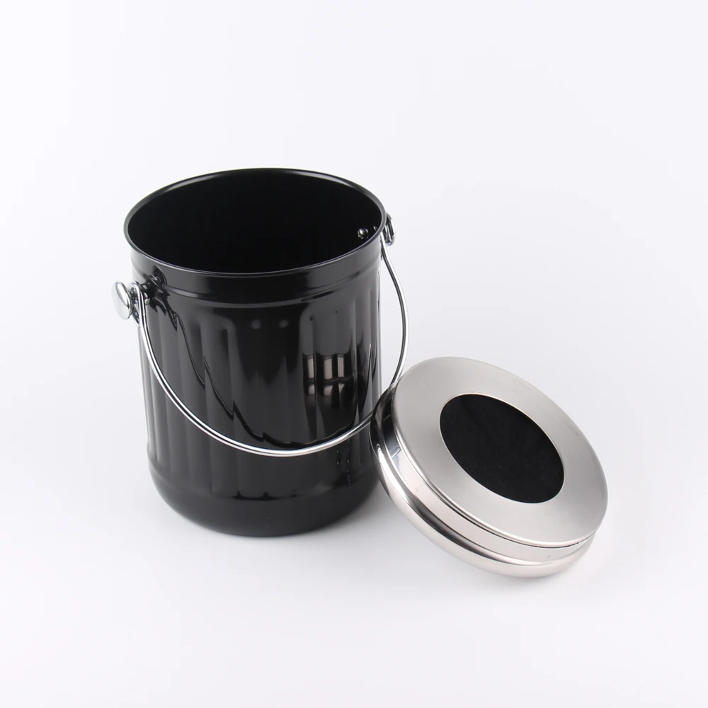 Kitchen Recycle Compost Bin Container With Carbon Filter For Biodegradable Organic Food Waste