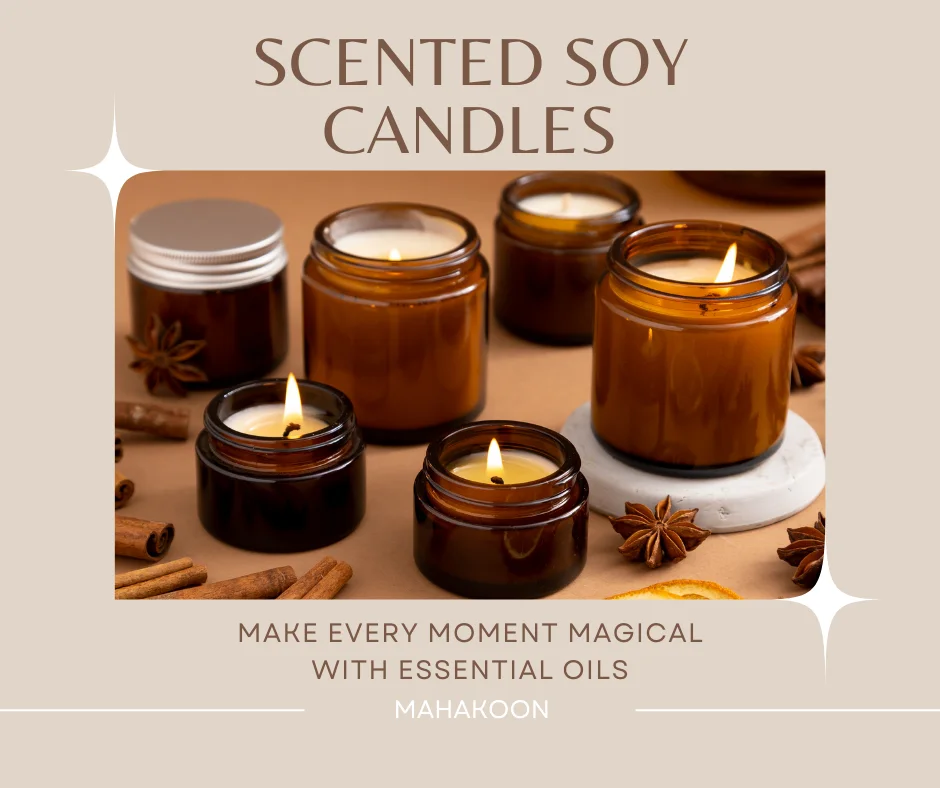 Ylang Ylang Aroma Candle With Essential Oil 100 Grams Customized Luxury