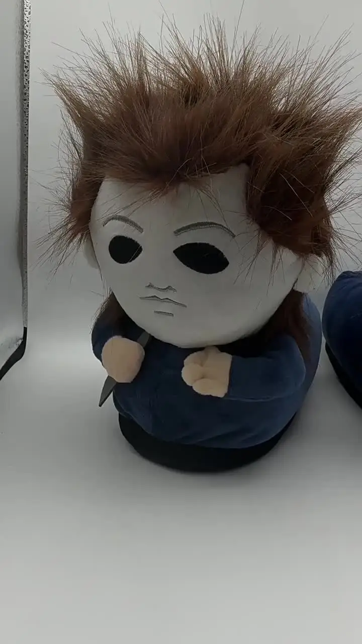 Soft Plush Michael Myers Slippers Perfect for Adults