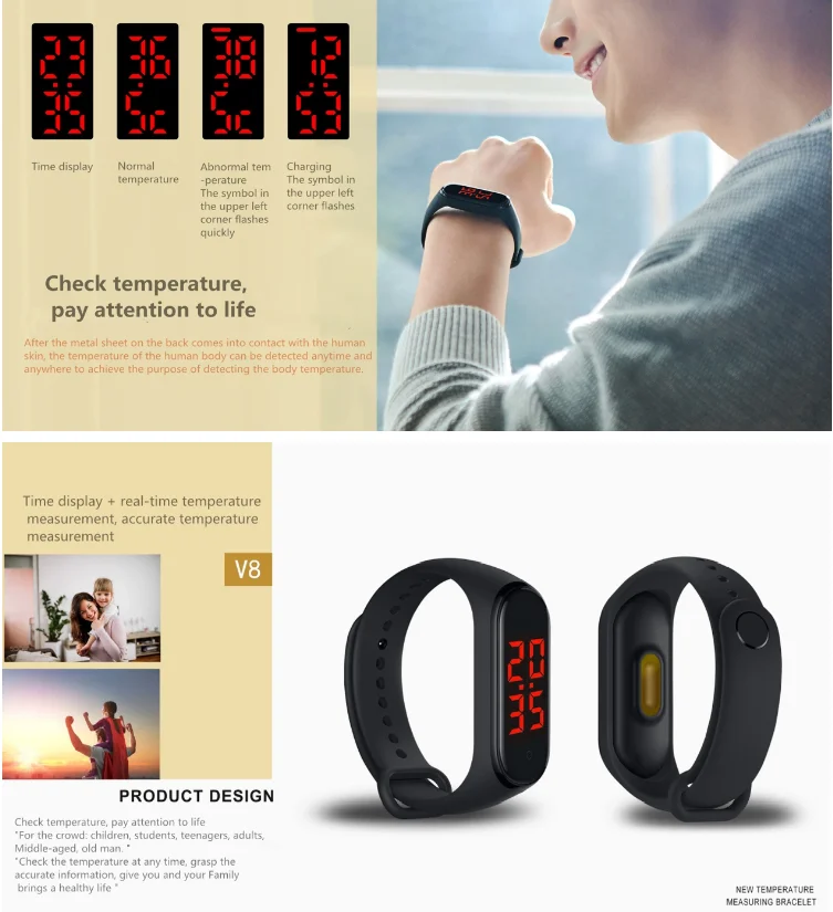 2020 Newest Real Temperature Measurement Smartwatch Body Temperature