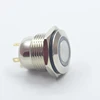 BIJIA 10mm illuminated momentary round push button switch 10a red mushroom emergency stop 22mm no nc