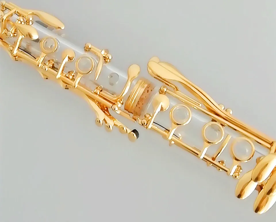 Beginner's Choice Acrylic Transparent 17keys Goldplated