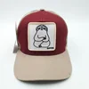 New fashion custom embroidery infant trucker hat 5 panel short brim plain blank baby brown trucker hat