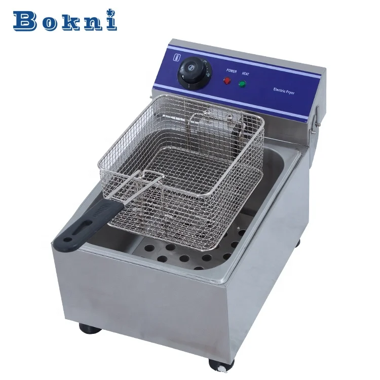 Commercial Industrial Table Top Singletank Deep Electric Fryer Potato