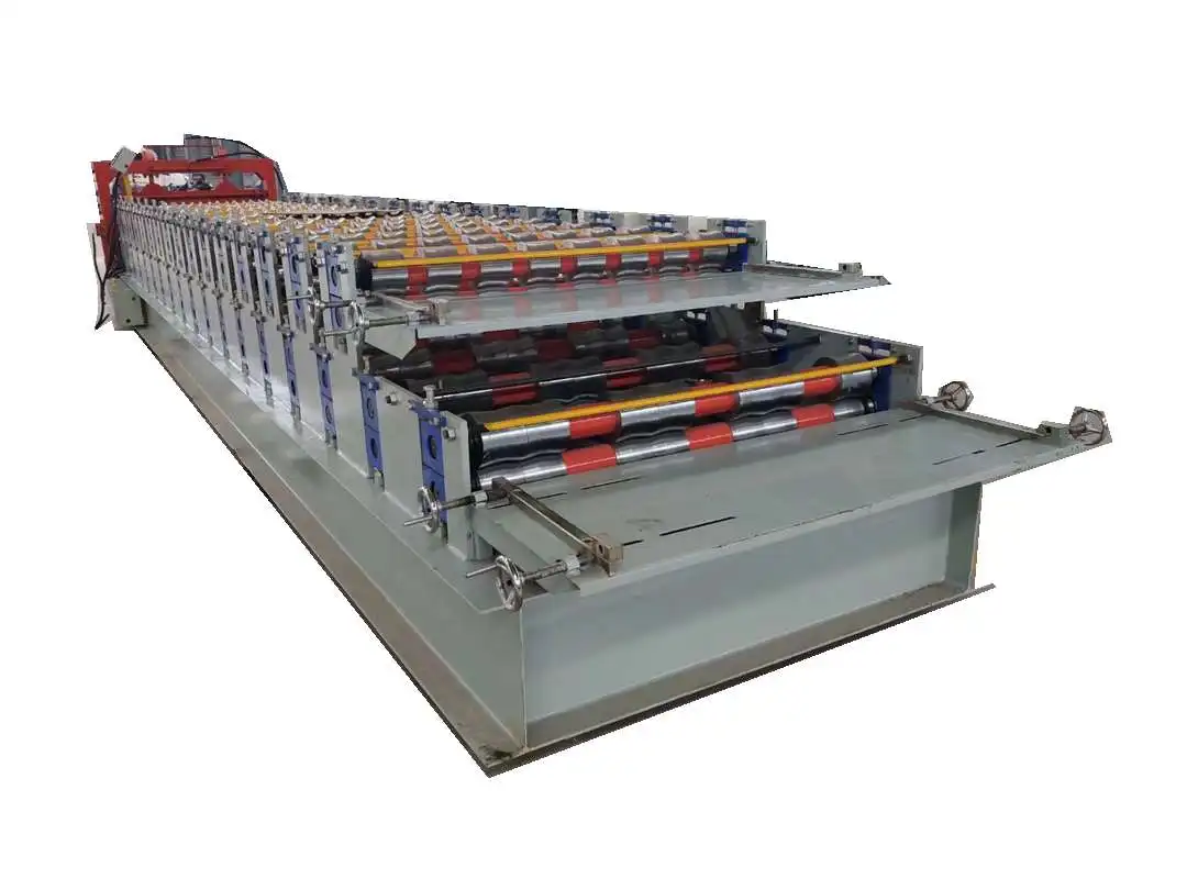 1/6 Professional Color Steel Aluminum Galvanized Sheet  Metal Roof Panell Tiles Making Machine. Roll Forming Machine details