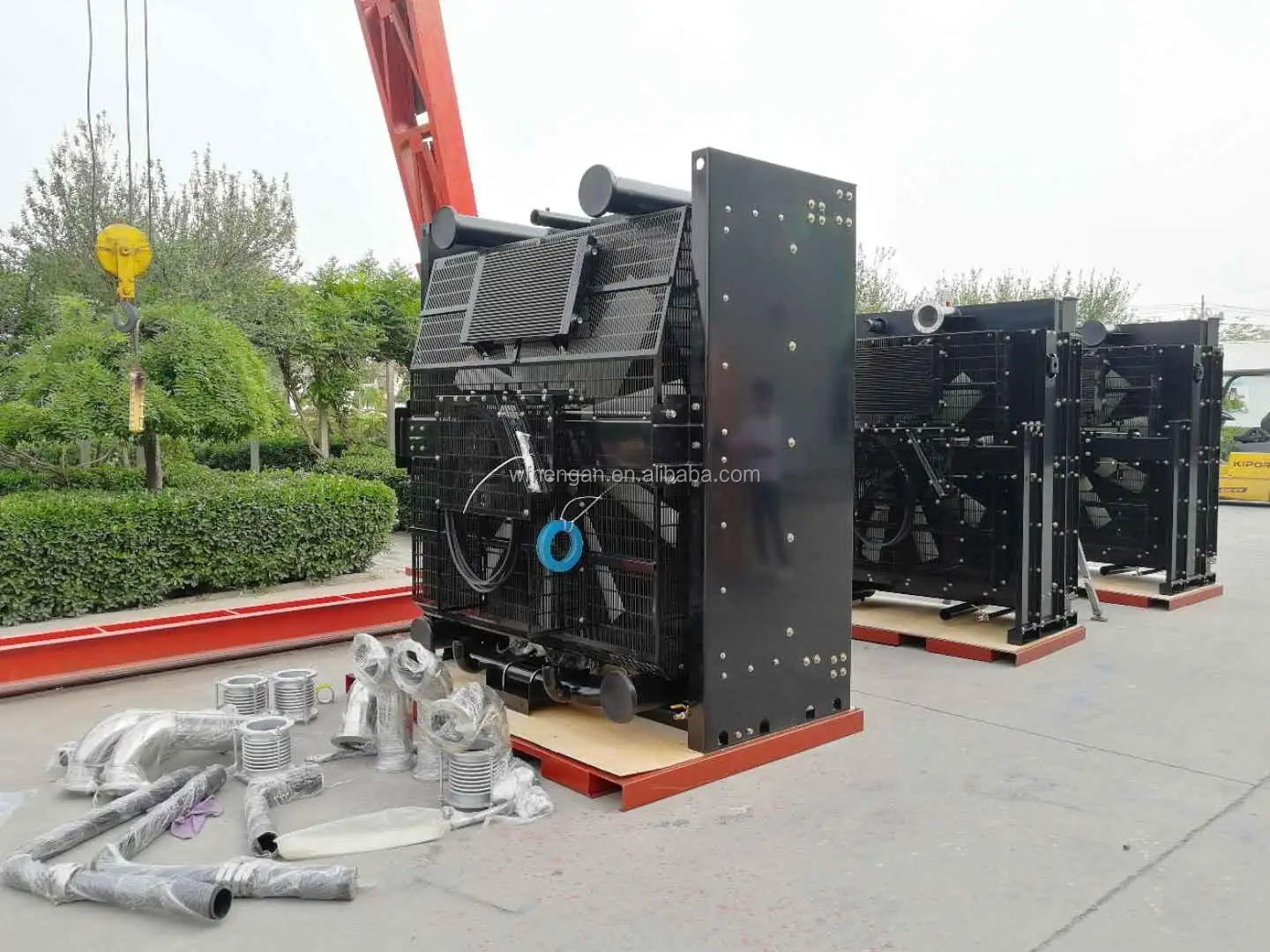 Perkins generator radiator