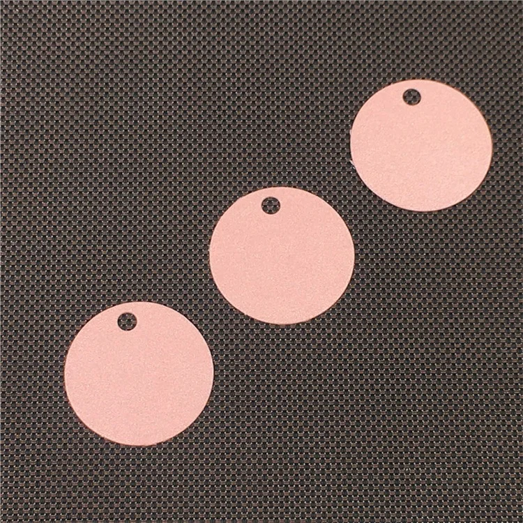 白色圆形纸工艺手工制作的礼物服装接受自定义标志回收吊牌