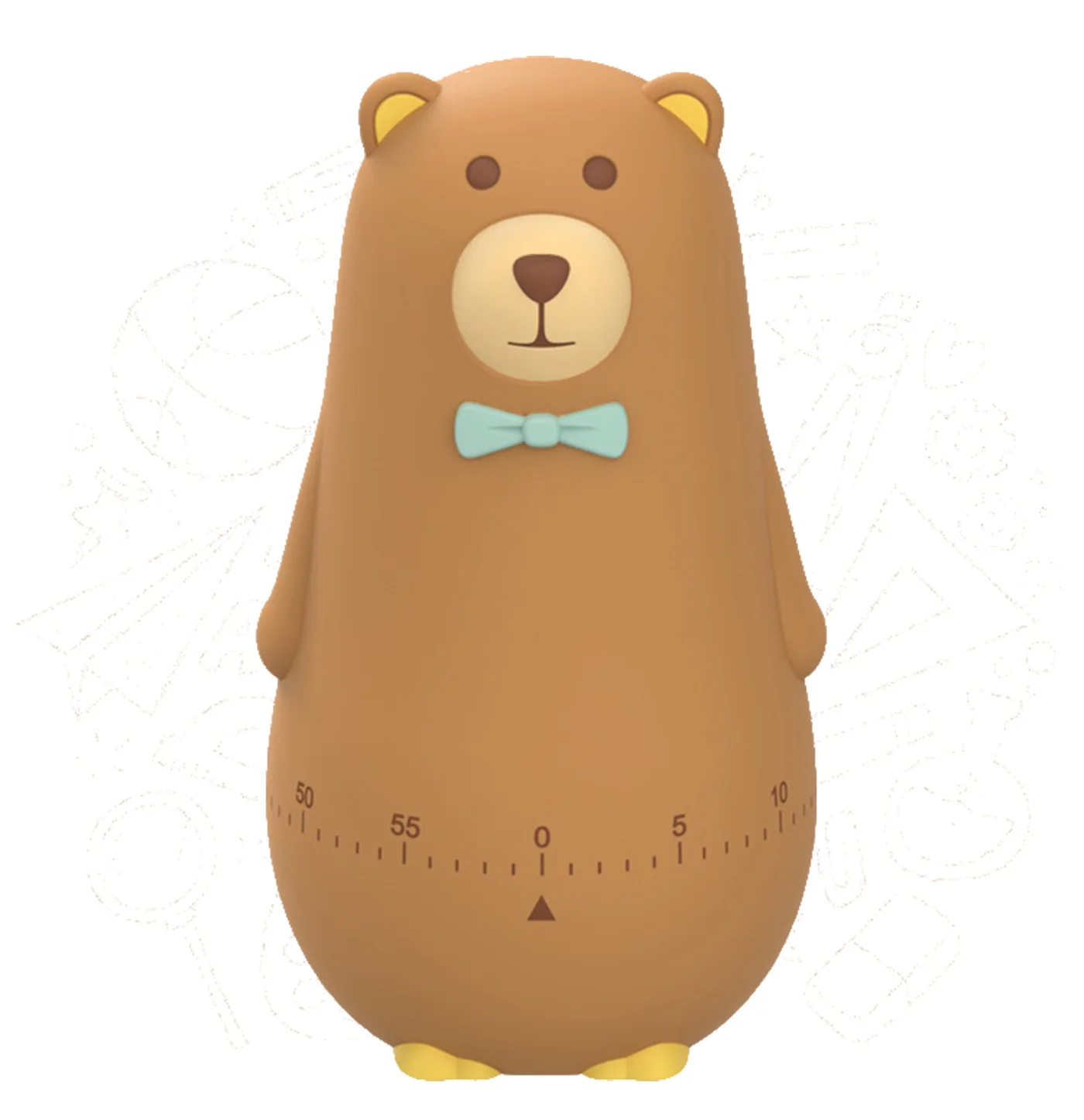 Cartoon Bear Study Timer 160 Minutes Management Kitchen Timer