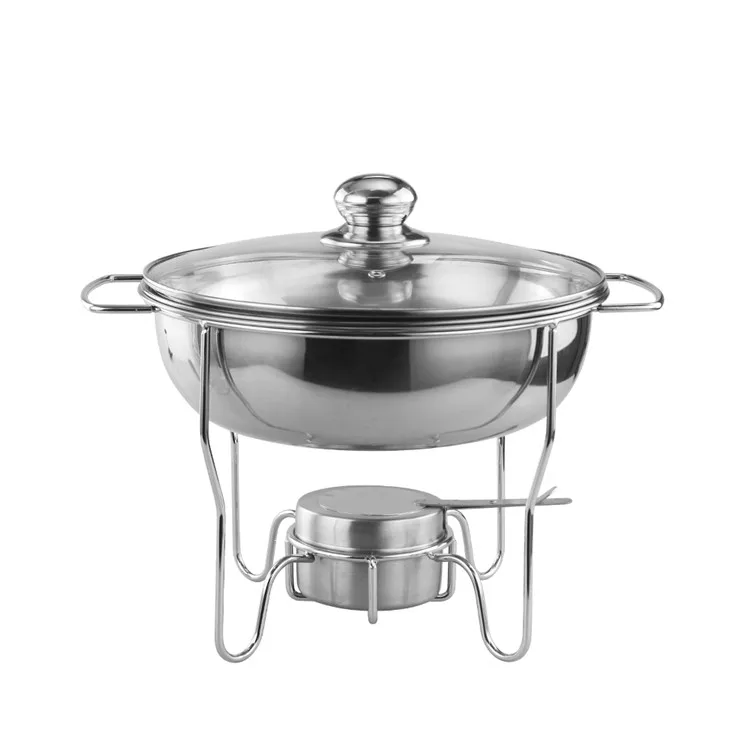 Allnice Restaurant Serving Round Chafing Dish Stainless Steel Chafing