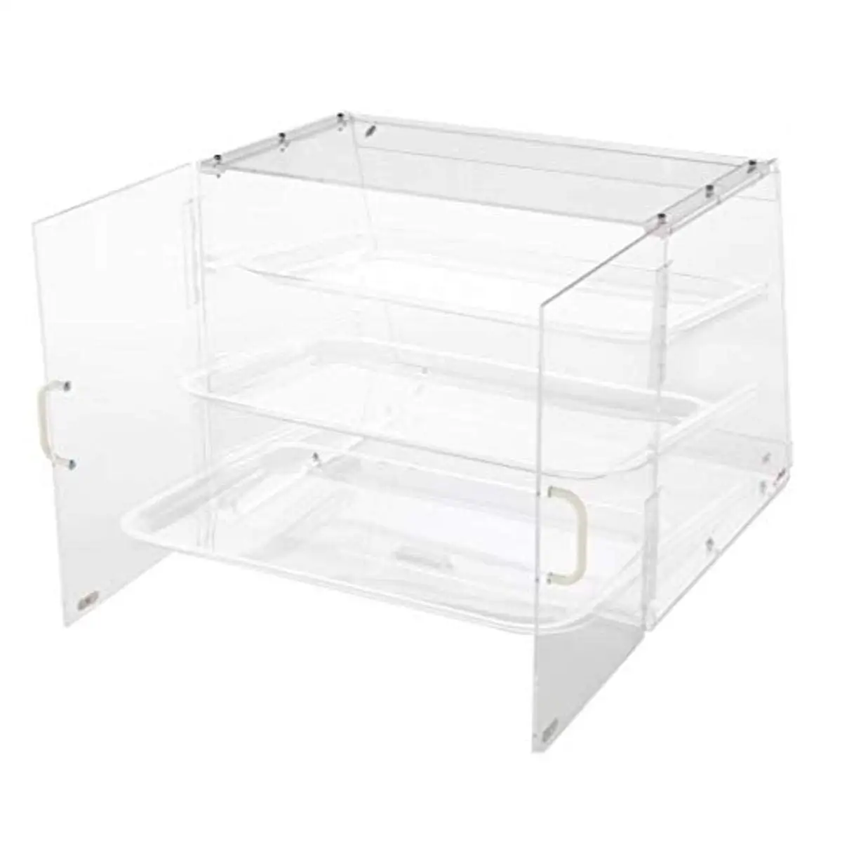 Custom 3 Or 4 Tiers Acrylic Bakery Display Stand Case Perspex Food Box