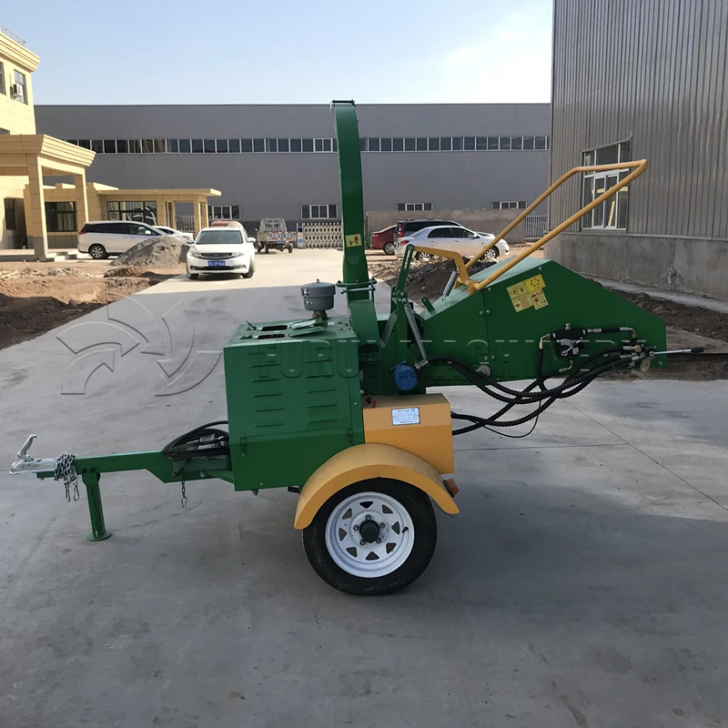 Europe Standard Wood Chipper Mulch Machine/mobile Diesel Wood Chipper ...