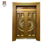 Modern Luxury Security Steel Villa Entry Double Door From China