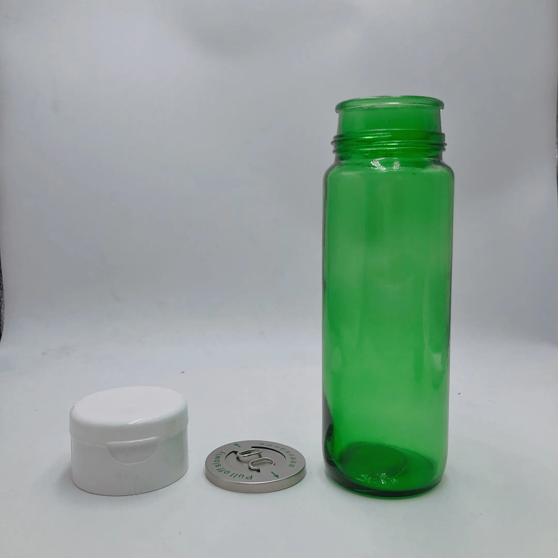 750ml Green Round Glass Wine Bottle With Flip Top Cap Plum Wine Buy