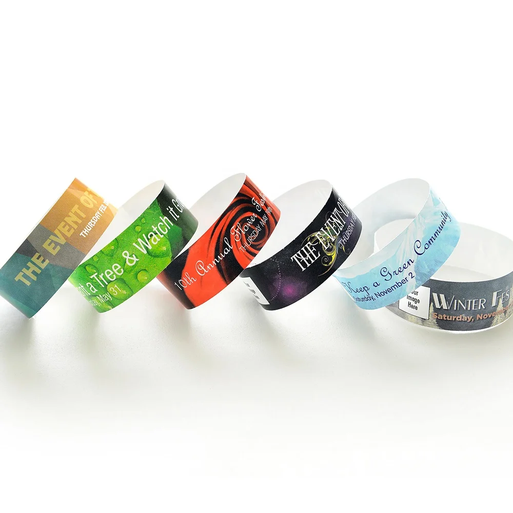 Cheap Custom Tyvek Wristbands Party Tyvek Wristbands Waterproof Tyvek