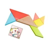 School Family Creativity Training 2D Wooden Puzzle Eco-Friendly Educational Toy IQ Brainteaser For Kids Christmas Gift