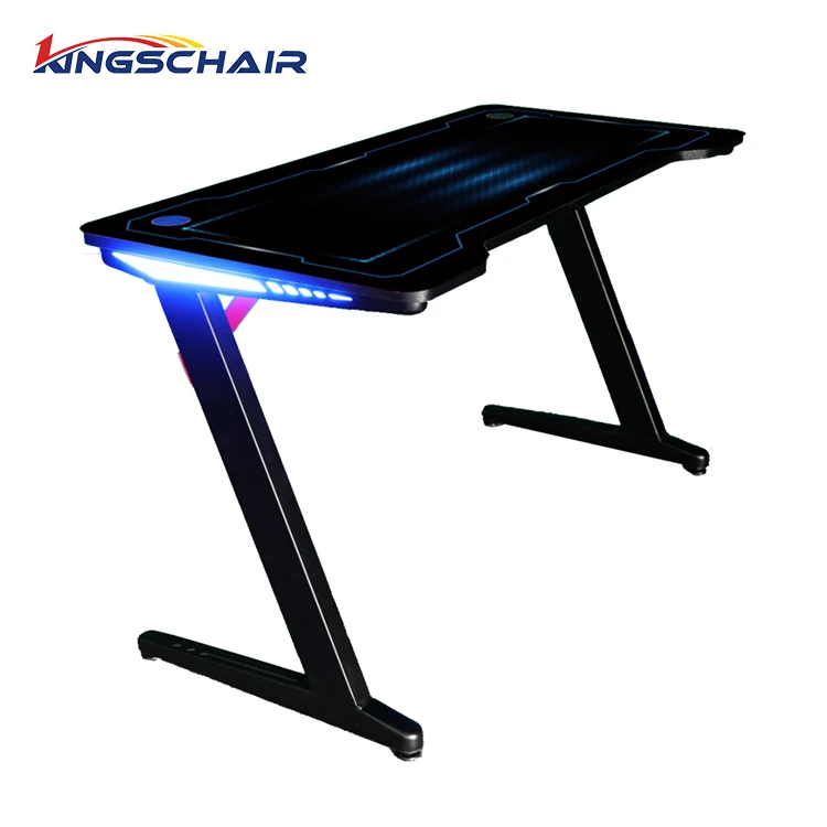 
Simple Computer Desk E-Sports Chair Office Table Internet Cafe Gaming Table With Light 