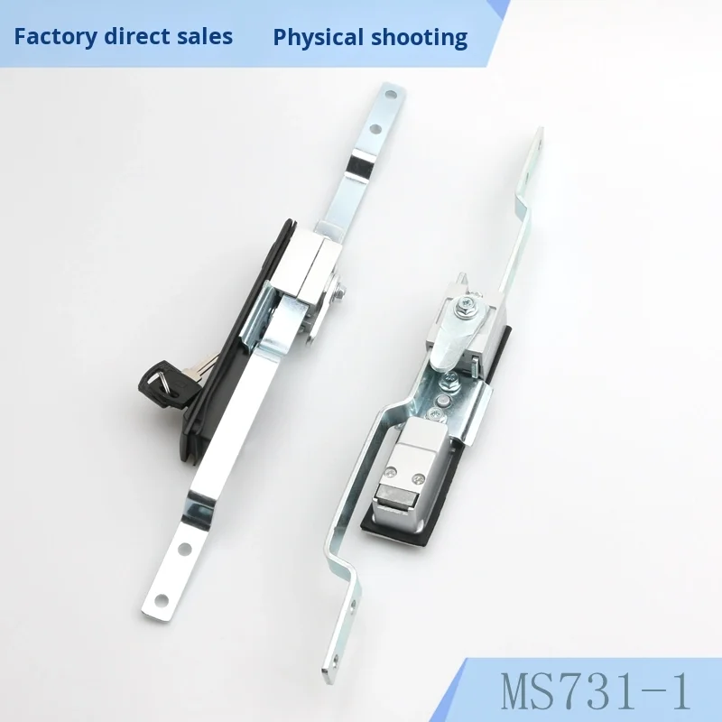 Black Matte MS731-1-2 Sky Ground Connecting Rod Cabinet Lock MS461 Control Mechanical Door Lock for Decorations Cutting factory