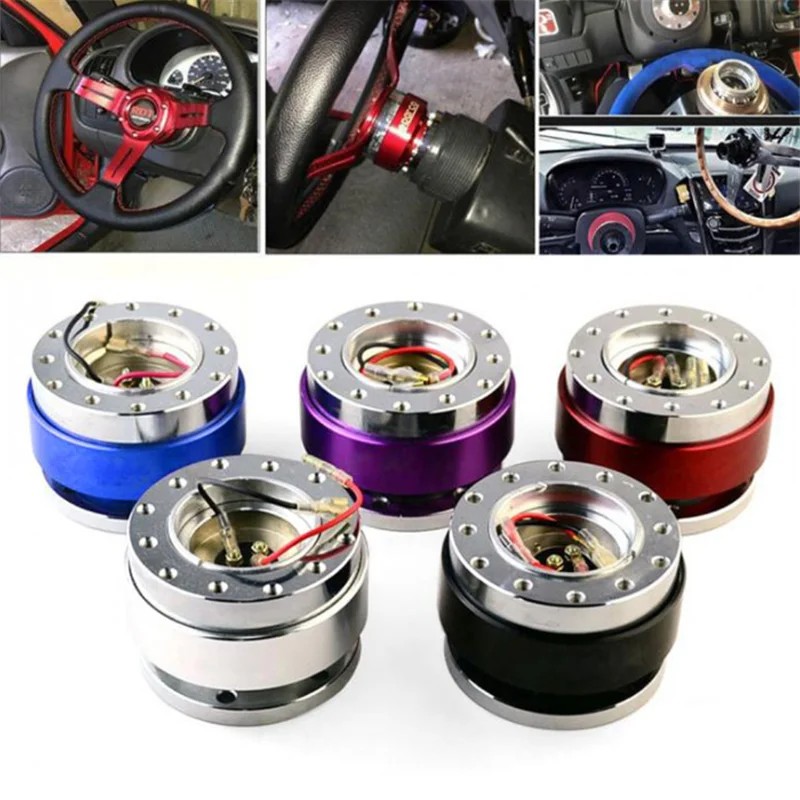 Aluminum Alloy Steering Wheel Quick Release Hub Adapter Boss For Auto