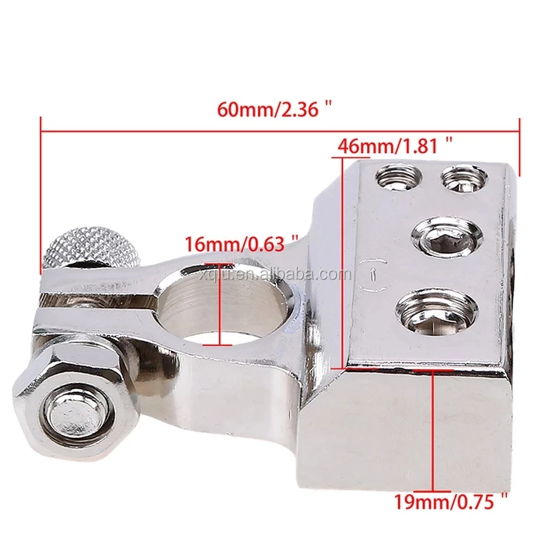 Car Battery Connector Terminal Clamp Metal Alloy Positive Negative Car