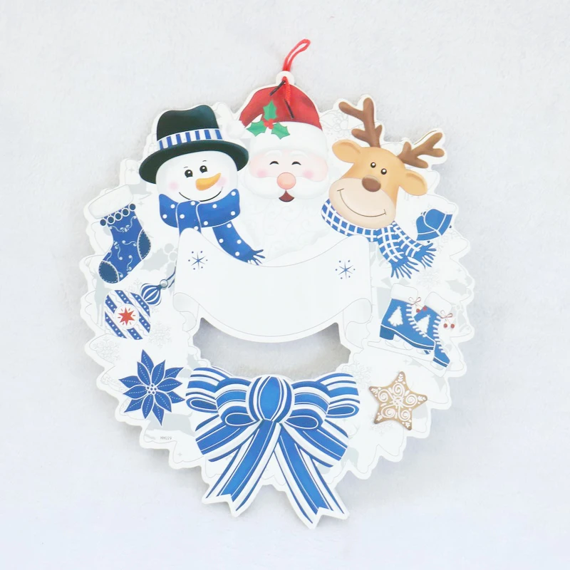 40cm Xmas paper wreath decoration