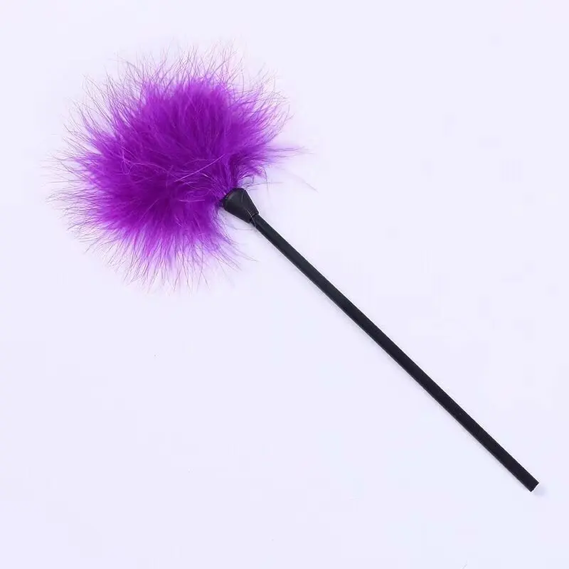 Flirtation Feather Sex Toy Feather Teasing Stick Fun Stick Multicolor