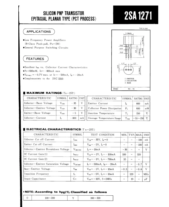 Транзистор a1273. Ncp1271b Datasheet. A1273 транзистор даташит. Ncp1271 Datasheet. 2sa1271 транзистор характеристики.