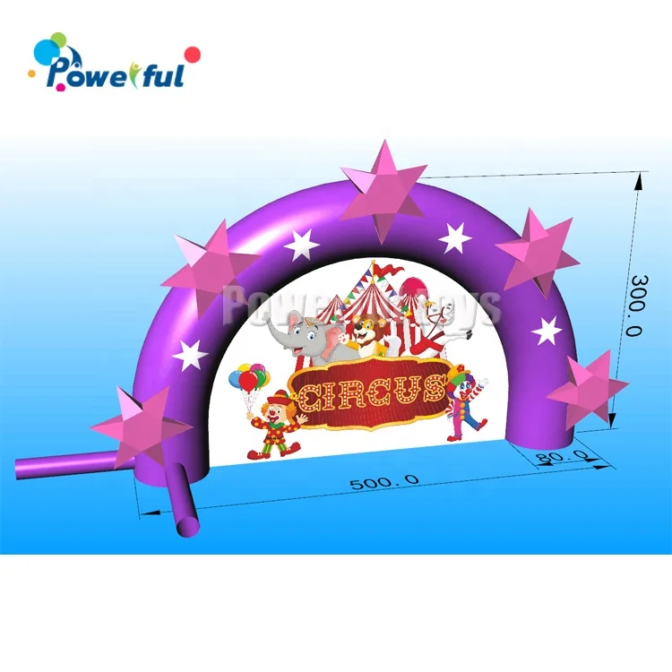 Outdoor advertising event promotion inflatable star arch entrance for sale