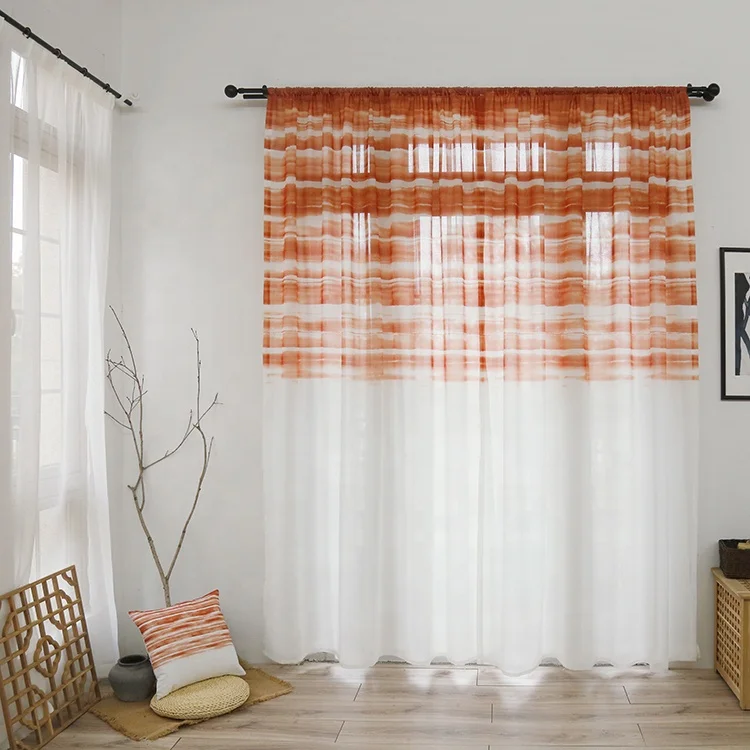 Modern Decoration Bedroom Living Room Window Mesh Tulle Fabric Curtain