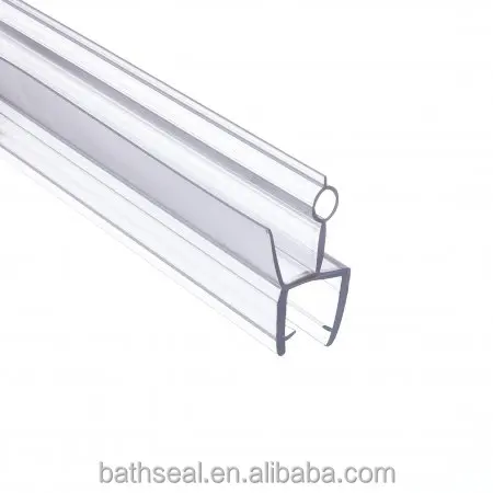 product factory frameless shower door sweep clear pvc seal shower door bottom seal  glass shower door seal strip-6