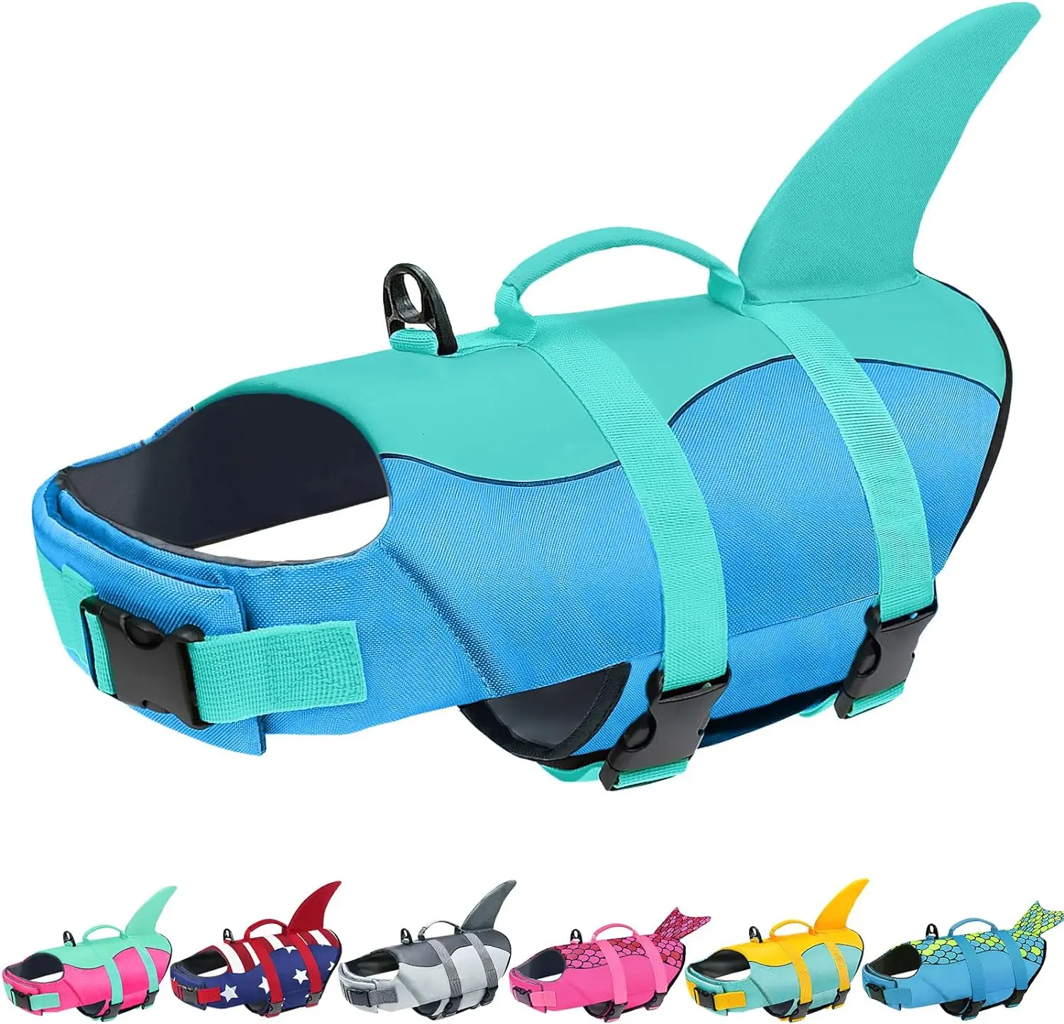 Dog Life Jacket,Ripstop Dog Life Vest With High Buoyancy For Swimming