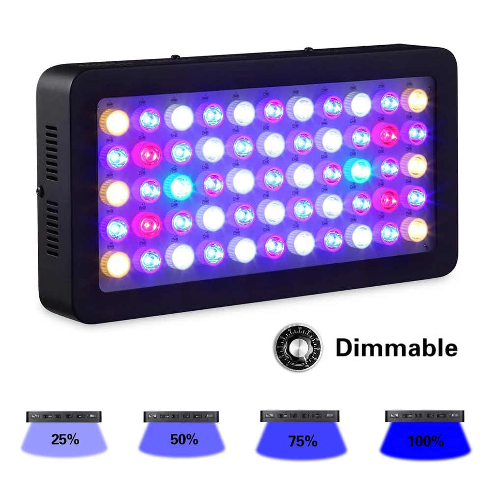 165W Dimmable Fish Tank Light - Perfect for Marine Reef