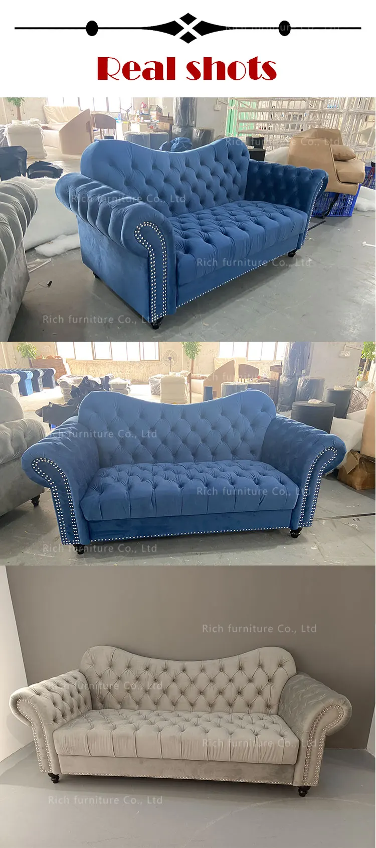 Azul Moderno De Terciopelo Sofá Chesterfield Hotel Botón Distintos Clavado  Rollo Brazo Sofá Abajo Chesterfield Sofá De La Sala - Buy Conjunto De Sofás  Product on Alibaba.com