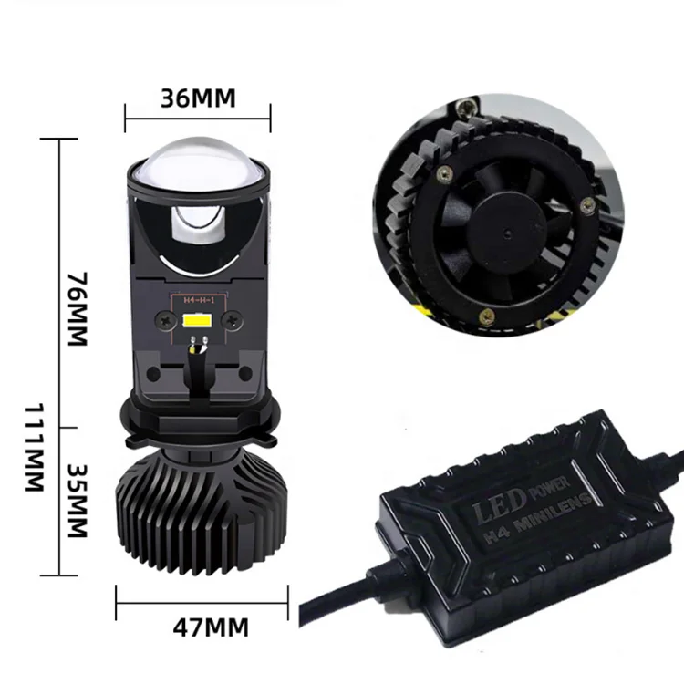 High Low Beam 6000K Drl 12V Plug and Play Car H7 nighteye led headlight h4 with Canbus