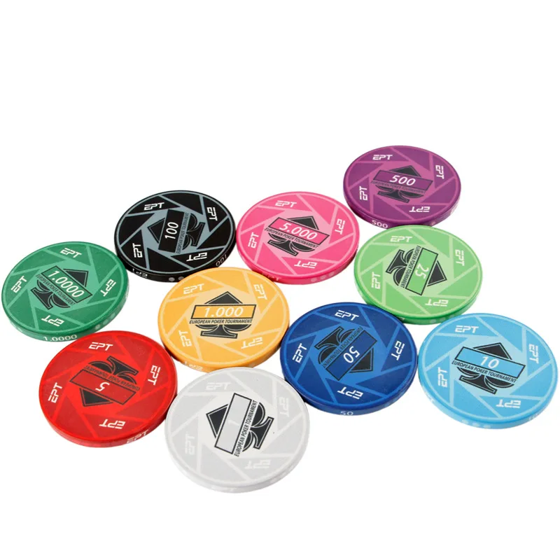Wholesale Casino Custom Poker Chips Ceramic 100 Piece Set 14g Clay