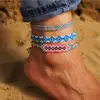 Wholesale Handmade Woven Thread cotton string anklet for Women Initial Inspirational Jewelry