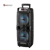 2019 new style double 8 inch wireless portable trolley bluetooth speaker