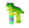 Amazon Hot Sale bubble gun dinosaur 26*5*26cm plastic bubble making toys and auto bubble gun
