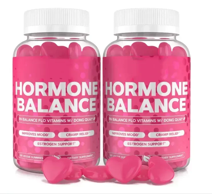 Hot Sale gummy candy Hormone Balance for Women Flo & PMS Relief Gummies Dong Quai & Cranberry Gummy Vitamin Complex factory