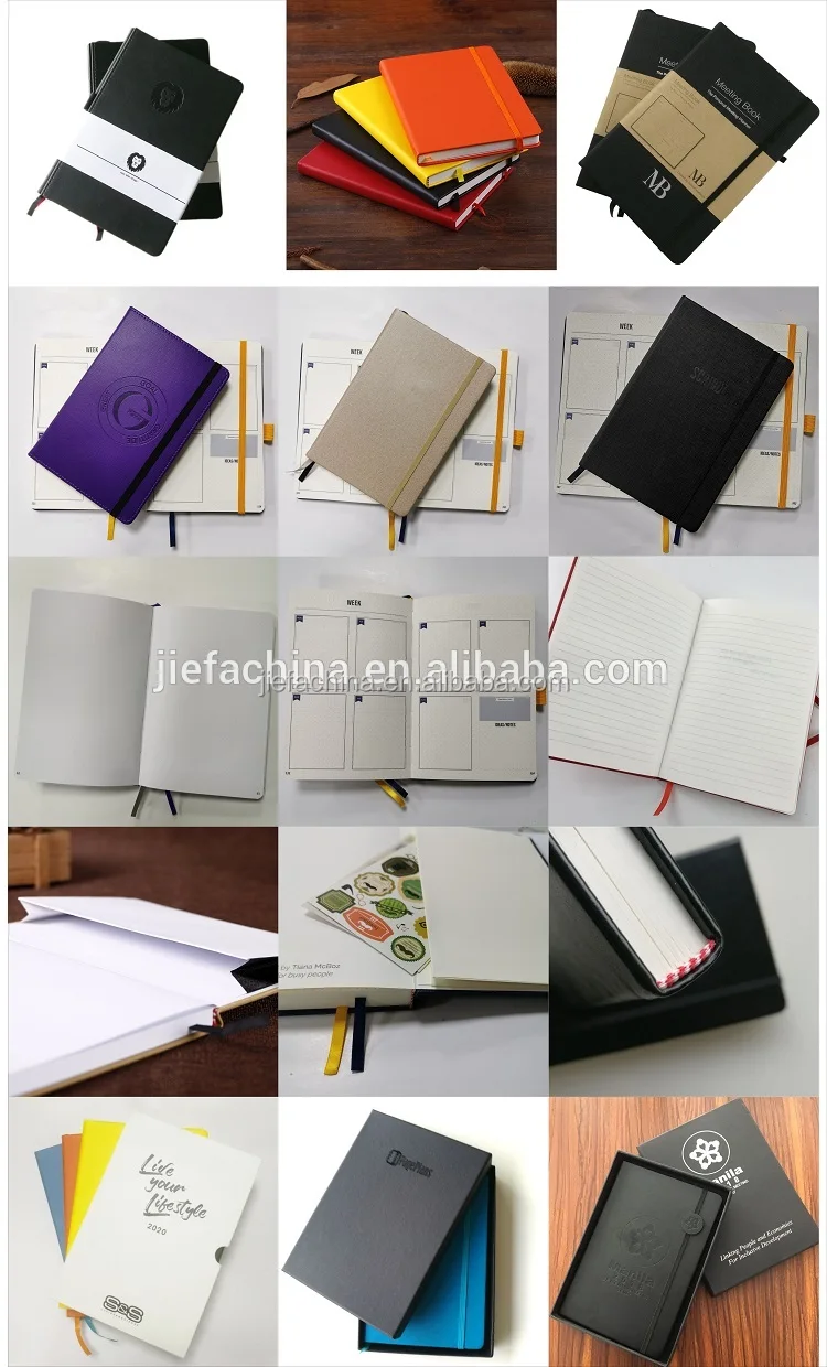 Academic A5 Printed Logo Customized Pu Leather Diary 2021 Daily Monthly