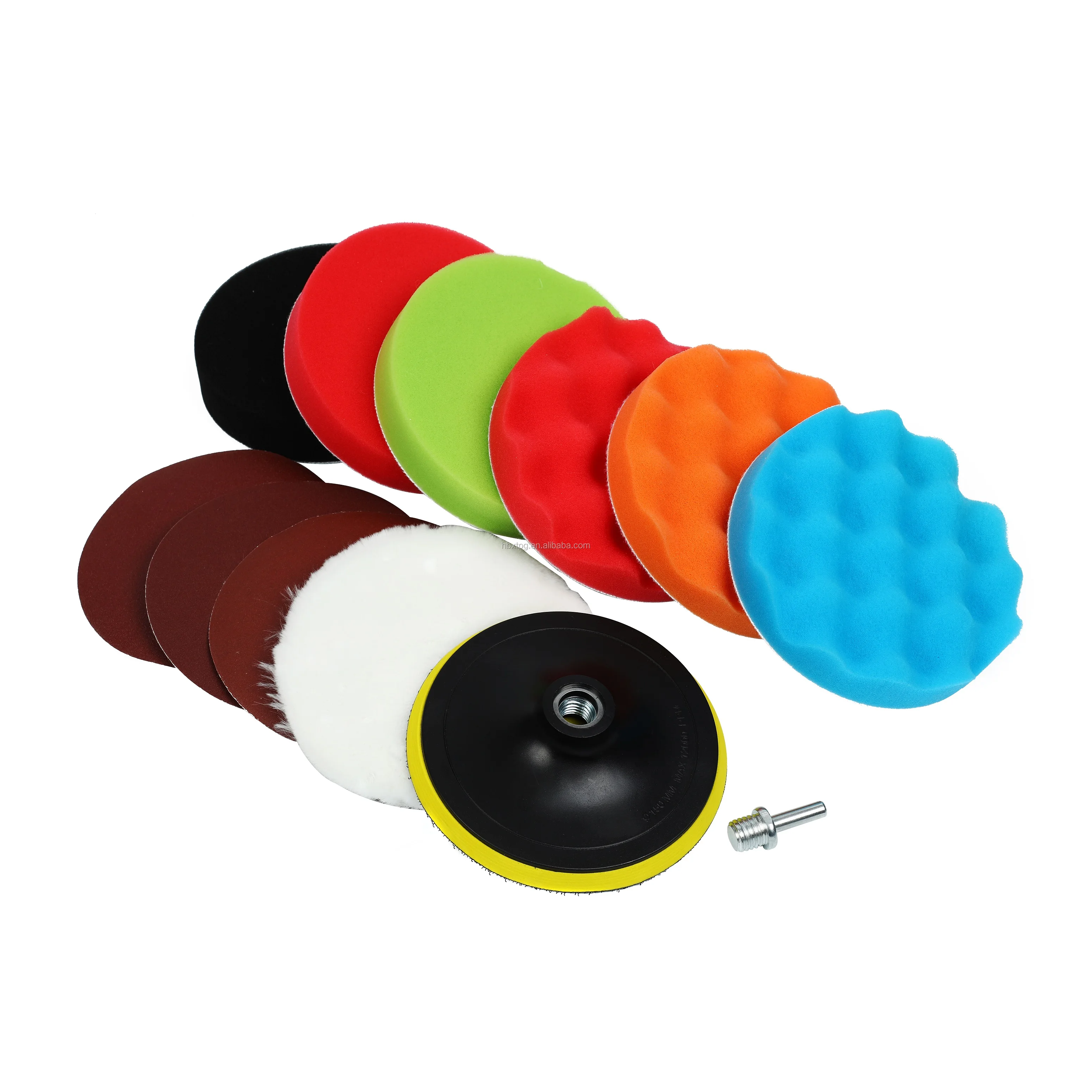 Different Types 3" 4" 5" 6" 7" Polishing Pad Kit Auto Detailing