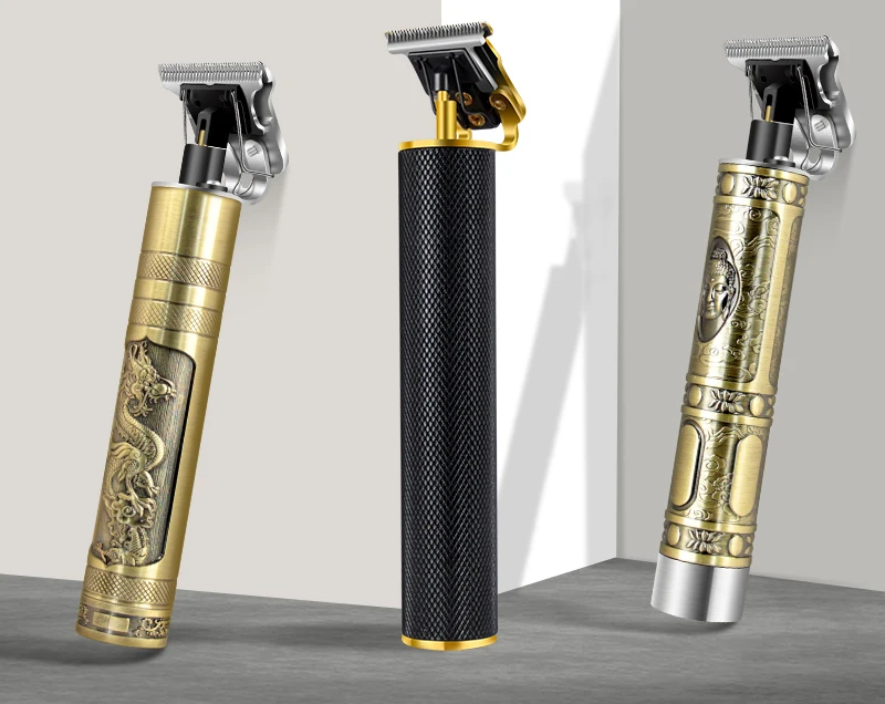 gold cordless trimmer men 0mm baldheaded hair clipper