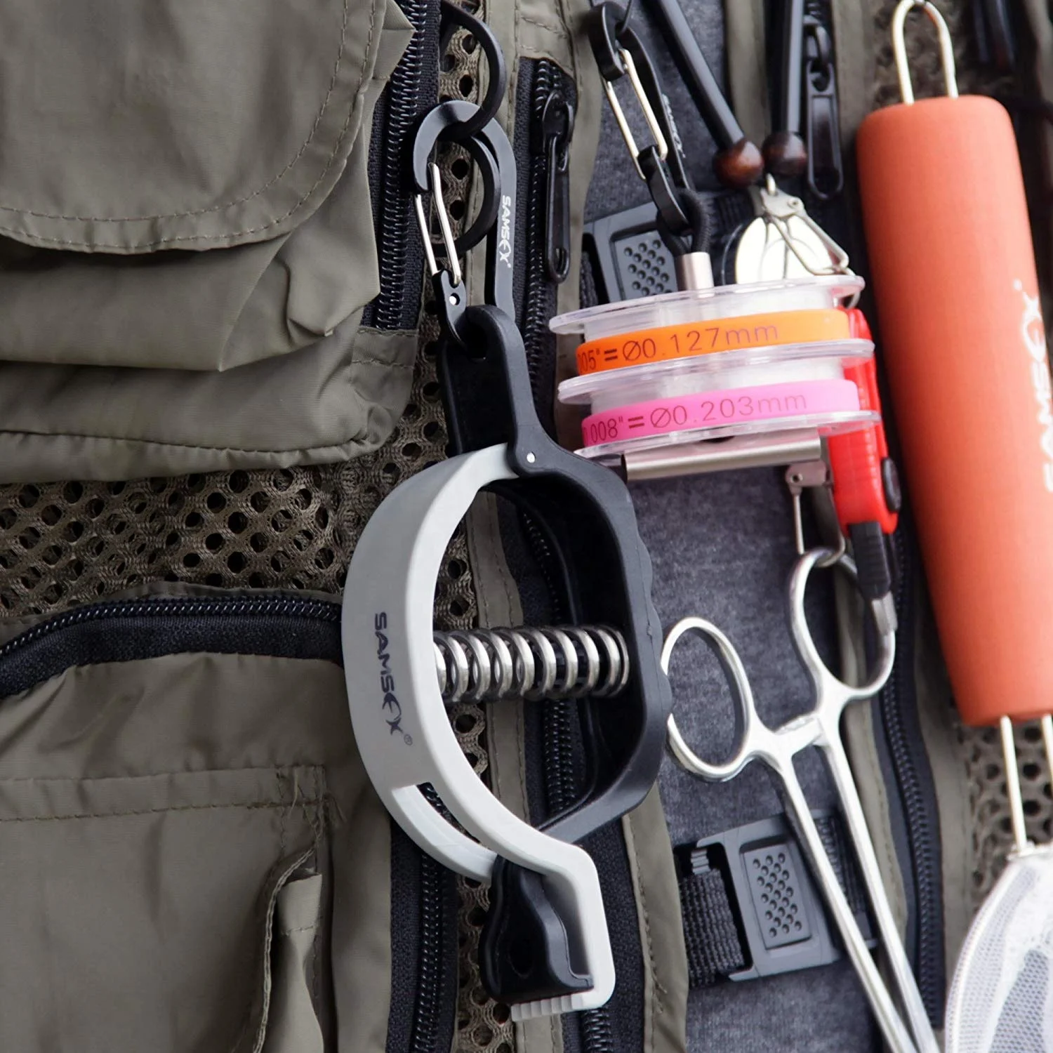 Samsfx Tape Measure Fishing Scale And Fish Lip Gripper Combo Mechanical