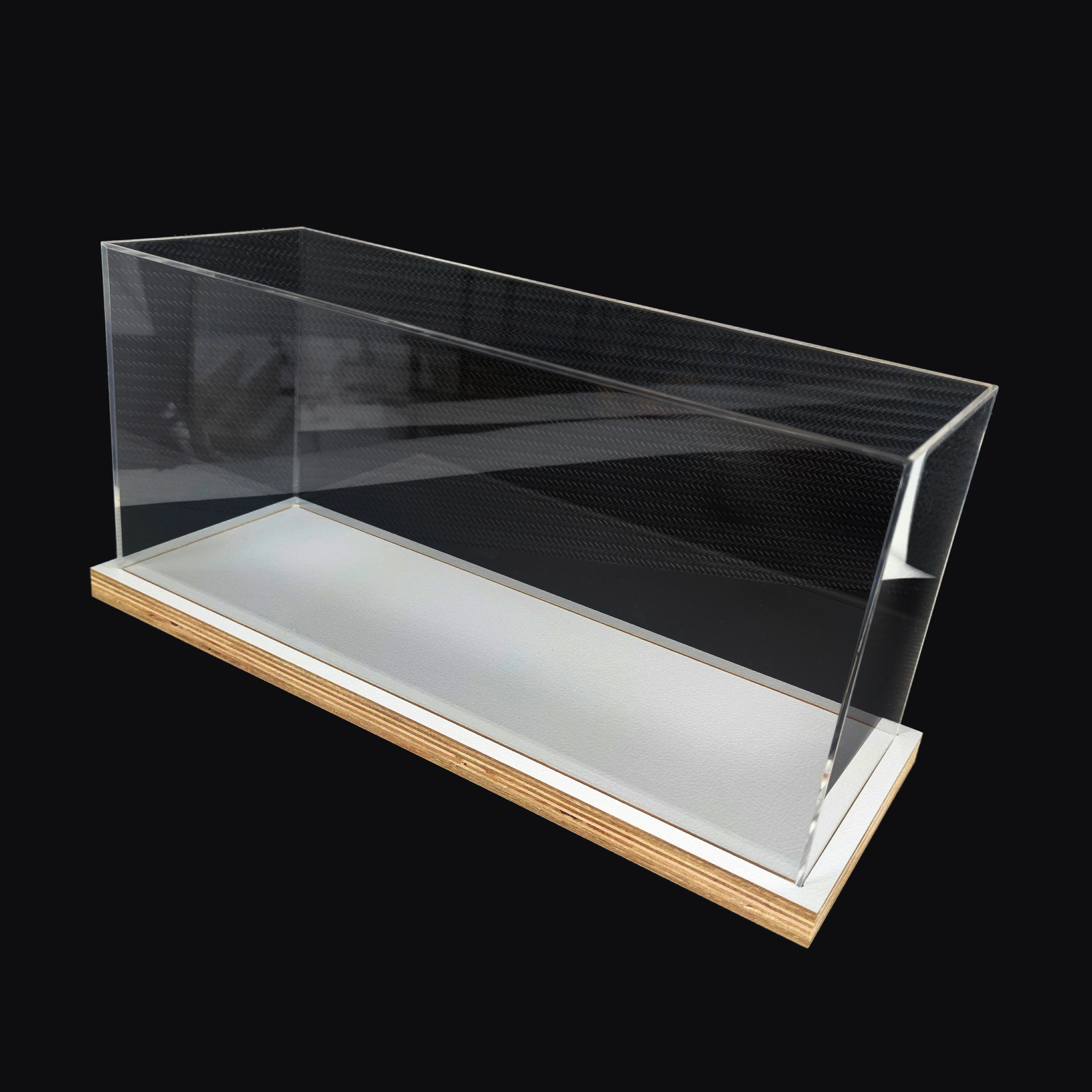 2023 Model Acrylic Display Box With Wooden Bottom Dustproof Moisture