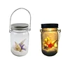 High Quality Holiday Lighting Battery Power Warm White Lantern Seashell LED Glass Mason Jar Lights