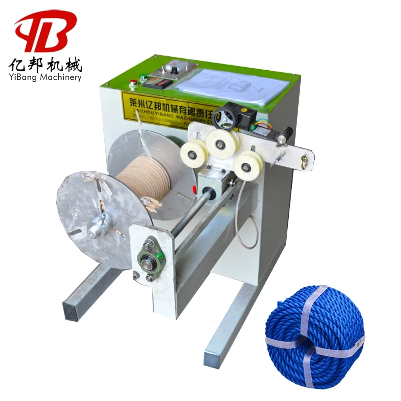 Rope Coiler Making Machine Professional Plastic Rope Rewinding High