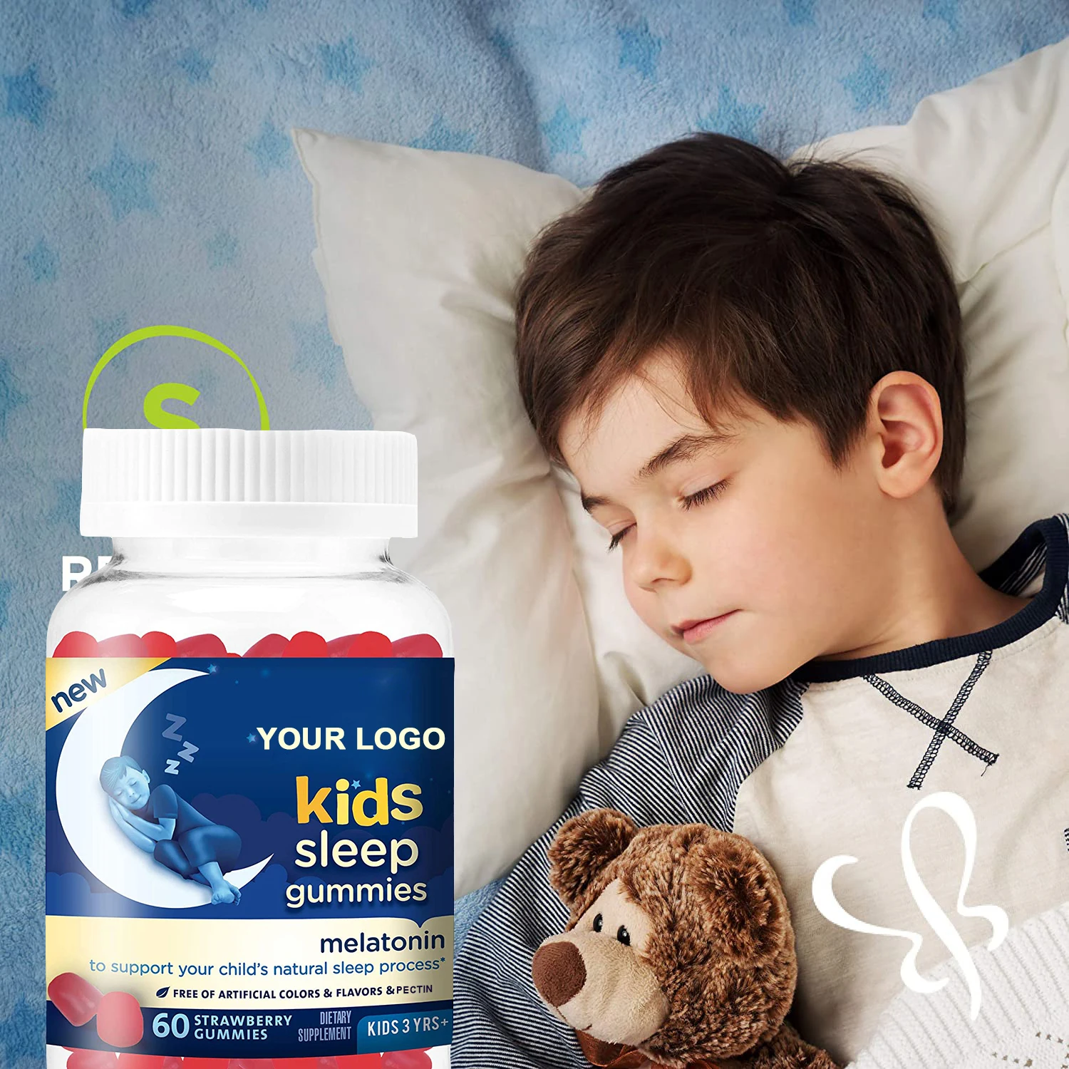 Kids Sleep Gummies To Support Your Child's Natural Sleep Process Kids Melatonin Gummy 1mg factory