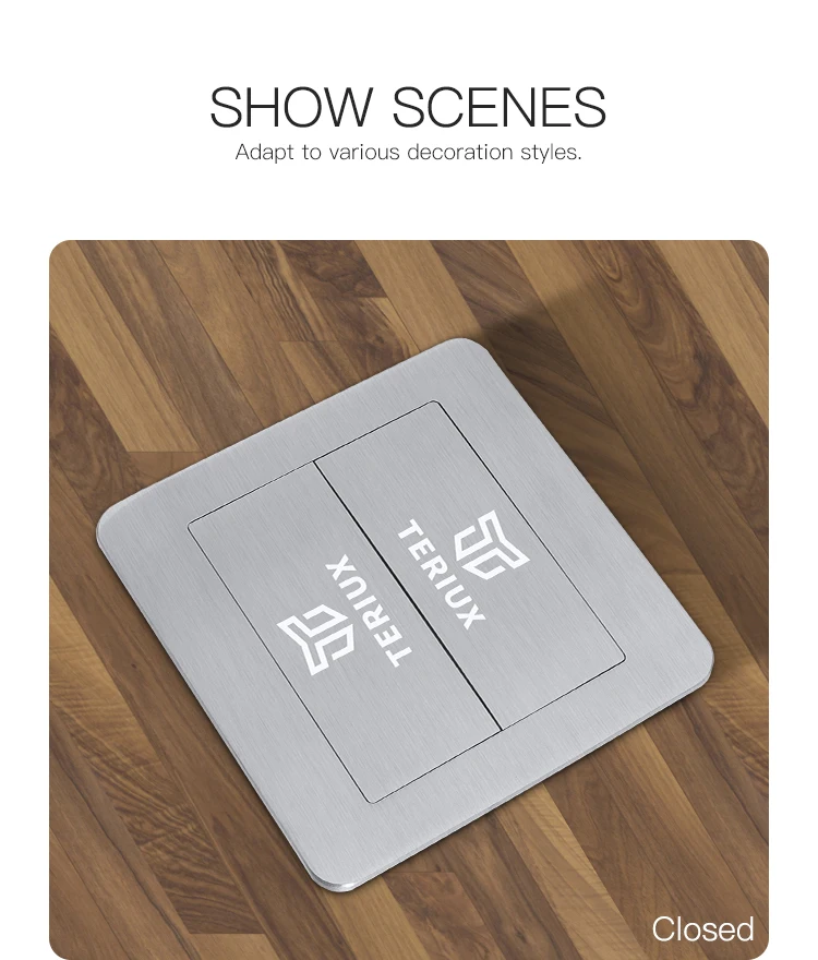 Wholesale uk standard Stainless steel electrical power supply 13A hidden socket box