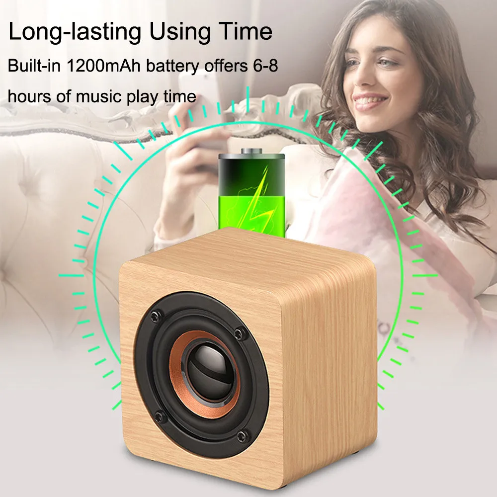 2020 HIPERDEAL For Phone Samsung Mini Wireless Speaker Portable Wooden Speakers Sound Music Hand free - ANKUX.COM