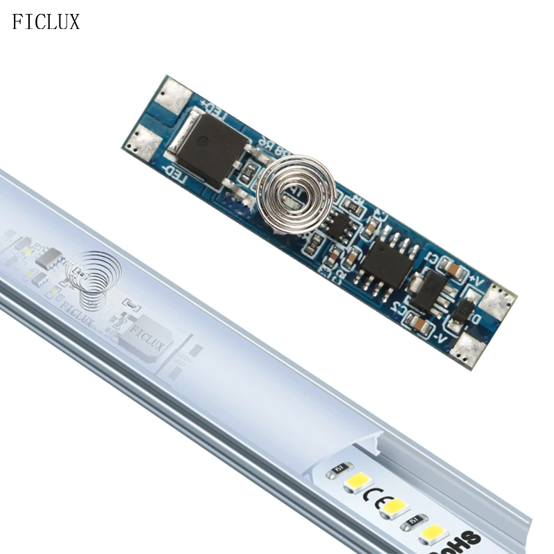 DC 12V Mini Touch Sensor Switch Dimmable/Not Dimmable Closet Corridor LED Strip Light Sensor Touch Detector Switch 10A