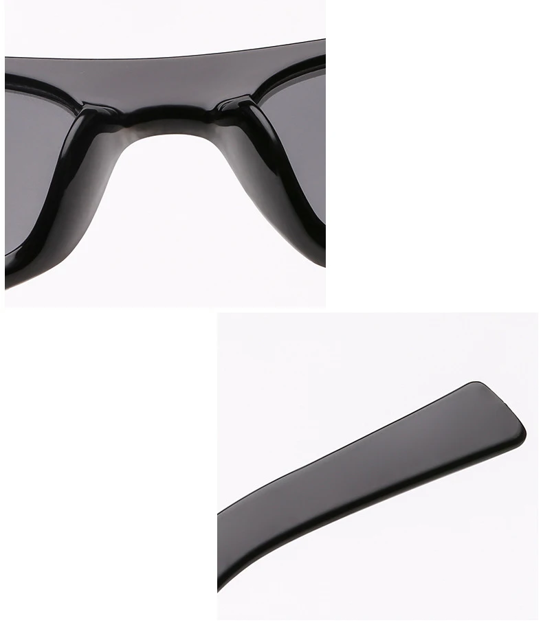 Cheap Custom Logo Printing Plastic Frame Square Diamond Women Men Bling Sunglasses